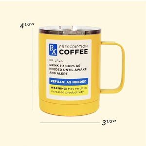 Novelty Insulated Insulated Stainless Steel Double Wall Mug with Lid 14 Fluid Oz